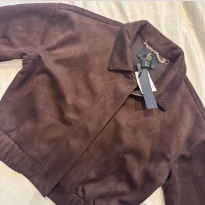 House of Harlow 1960 Chocolate Suede Jacket